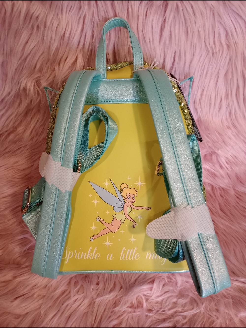Disney Tinkerbell Sequin Backpack Loungefly - Picture 5 of 11
